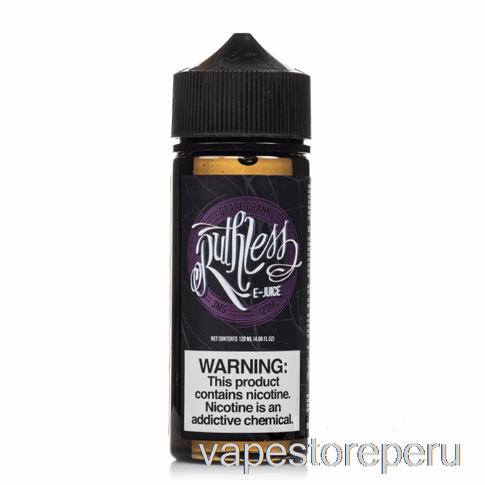 Vape Sin Nicotina Peru Uva Bebió - Vapor Despiadado - 120ml 0mg